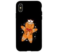 Enfermera de Pan de Jengibre Galletas de Navidad Enfermería Carcasa para iPhone X/XS