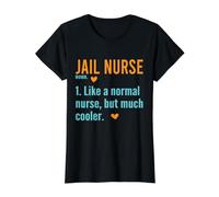 Enfermera de prisión Definición Correctivo Cuidado Prisión Significado Camiseta gráfica económica, Mujer, Negro, S