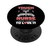 Enfermera de prisión lo Suficientemente Dura como para ser una Enfermera correccional PopSockets PopGrip Adhesivo