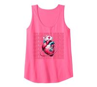 Enfermera de telemetría Enfermera Cardiaca VICU UCI Cardiología Niña Camiseta sin Mangas