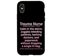 Enfermera de Trauma Carcasa para iPhone X/XS