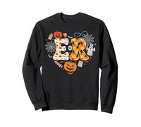 Enfermera de urgencias, Sala de emergencias, enfermería, Calabaza, Espeluznante Halloween Sudadera