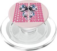 Enfermera de Vuelo Enfermería Vuelo Médico Paramédico Chica Coqueta PopSockets PopGrip para MagSafe