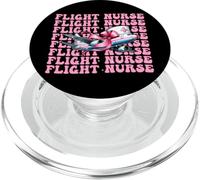 Enfermera de vuelo Enfermería Vuelo Médico Paramédico Chica Coqueta PopSockets PopGrip para MagSafe
