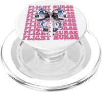 Enfermera de Vuelo Enfermería Vuelo Médico Paramédico Chica Coqueta PopSockets PopGrip para MagSafe