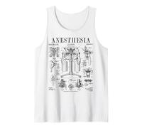 Enfermera Doctor Anestesia Anestesia Médico Anestesista Vintage Patente Camiseta sin Mangas