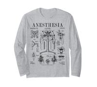 Enfermera Doctor Anestesia Anestesia Médico Anestesista Vintage Patente Manga Larga