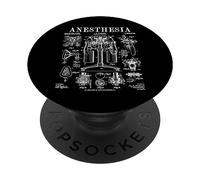 Enfermera Doctor Anestesia Anestesia Médico Anestesista Vintage Patente PopSockets PopGrip Adhesivo