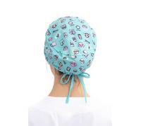 Enfermera en apuros Gorro Quirófano Aguamarina | Vida en el Hospi | Tela Elástica y Algodón, Unisex, con Cintas Elásticas para Ajustar, Antibacteriano y Lavable