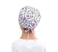 Enfermera en apuros Gorro Quirófano Profesional Sanitario Cosas de Enfermeros Rosa | Elástico, Antibacteriano, Tela Elástica de Algodón
