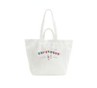Enfermera en apuros Maxi Tote Bag ENFERMERA | Bolso Grande de Algodón con Corazones Multicolor, Bolsillo Interior con Cremallera, Asas Dobles, Alta Capacidad