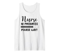 Enfermera En Progreso Divertido Futuro Enfermera Escuela Estudiante Médico Camiseta sin Mangas