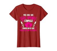Enfermera Enfermería Más Vale Que Seas Amable Conmigo Camiseta, Mujer, Arándano, XS