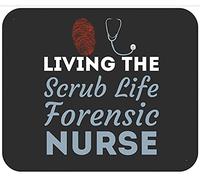 Enfermera Forense - Viviendo La Vida Manga Larga Alfombrilla Raton Portátil Alfombrillas De Mouse Antideslizante Alfombrilla para Ratón para Juego Ordenador Hogar 25X30Cm