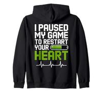 Enfermera Gamer Gaming Divertido ICU RN ER Enfermera Humor EMT Paramédico Sudadera con Capucha