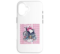 Enfermera Geriátrica Enfermería Geriatría Niña Coqueta Arco Rosa Carcasa para iPhone 16