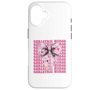 Enfermera Geriátrica Enfermería Geriatría Niña Coqueta Arco Rosa Carcasa para iPhone 16