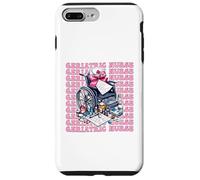 Enfermera Geriátrica Enfermería Geriatría Niña Coqueta Arco Rosa Carcasa para iPhone 7 Plus/8 Plus