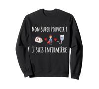Enfermera Humor Mi Super Poder Héroe Salvar Vidas Sudadera