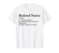 Enfermera jubilada EST. 2025 Ex Salvavidas Ahora Camiseta