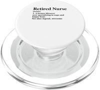 Enfermera jubilada EST. 2025 Ex Salvavidas Ahora PopSockets PopGrip para MagSafe
