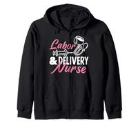 Enfermera L&D Enfermera de trabajo y parto Sudadera con Capucha