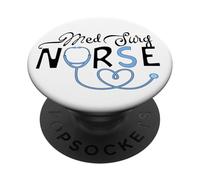 Enfermera Med Surg Enfermería Médica Quirúrgica Sala PopSockets PopGrip Adhesivo