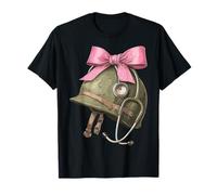 Enfermera Militar VA Enfermera Enfermería Chica Mamá Coquet Camiseta