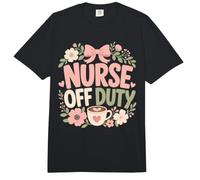 Enfermera Off Duty Café Floral Nurse Life Comfort Colors Adult Heavyweight T-Shirt