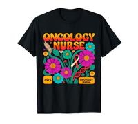 Enfermera Oncología Boho Retro Grupo Esperanza Coraje Camiseta