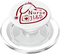 Enfermera Parto y Parto Enfermera Estetoscopio L&D Enfermera PopSockets PopGrip para MagSafe