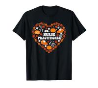 Enfermera practicante corazón otoño Acción de Gracias Mujeres Hombres niños Camiseta