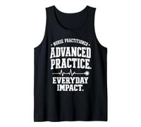 Enfermera practicante Práctica Avanzada Impacto Diario NP Camiseta sin Mangas