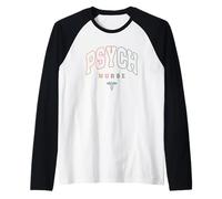 Enfermera psiquiátrica divertida Enfermera de salud mental Enfermera de psicología Camiseta Manga Raglan