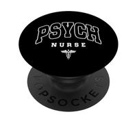 Enfermera psiquiátrica divertida Enfermera de salud mental Enfermera de psicología PopSockets PopGrip Adhesivo