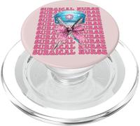 Enfermera quirúrgica Surg Enfermera Enfermería Niña Mamá Coqueta Ar PopSockets PopGrip para MagSafe