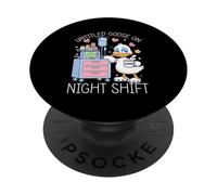 Enfermera Turno Agotamiento Humor Broma PopSockets PopGrip Adhesivo