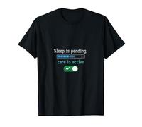 Enfermera Turno De Noche Dormir Pendiente Cuidado Diseño Activo Camiseta