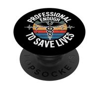 Enfermería no considerada una profesión Enfermera Orgullosa Salva Vidas PopSockets PopGrip Adhesivo