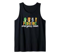 Enfermería pediátrica ER Enfermera Sala de emergencias pediátricas Camiseta sin Mangas