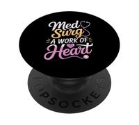 Enfermería quirúrgica médica RN Med Surg Nurse PopSockets PopGrip Adhesivo
