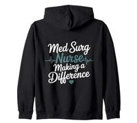 Enfermería quirúrgica médica RN Med Surg Nurse Sudadera con Capucha