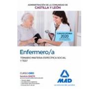Enfermero/a De La Administración De La Comunidad De Castilla Y León. Temario Materia Específica Social Y Test