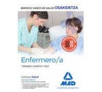 Enfermero/a De Osakidetza-servicio Vasco De Salud: Temario Común Y Tes