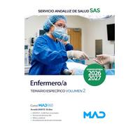 ENFERMERO/A TEMARIO ESPECIFICO 2 SERVICIO ANDALUZ SALUD SAS