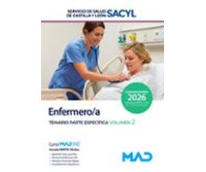 Enfermero/a. Temario Parte Específica Volumen 2. Servicio De Salud De