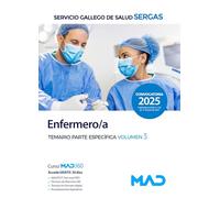ENFERMERO;A. TEMARIO PARTE ESPECIFICA VOLUMEN 3. SERVICIO GALLEGO DE SALUD (SERG