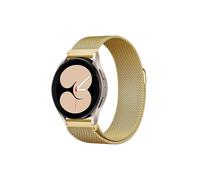 ENFIZD 20mm 22mm Milanese Loop For Samsung Galaxy watch 6 5 Strap 44mm 40mm/5 pro/4 6 Classic/Active 2 Bracelet Huawei gt 2/3 pro band(06 gold,Fit for Watch 4 Classic 46mm)
