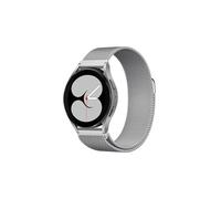 ENFIZD 20mm 22mm Milanese Loop For Samsung Galaxy watch 6 5 Strap 44mm 40mm/5 pro/4 6 Classic/Active 2 Bracelet Huawei gt 2/3 pro band(02 silver,Fit for Watch 4 Classic 46mm)