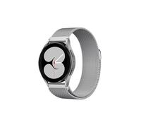 ENFIZD 20mm 22mm Milanese Loop For Samsung Galaxy watch 6 5 Strap 44mm 40mm/5 pro/4 6 Classic/Active 2 Bracelet Huawei gt 2/3 pro band(02 silver,Watch Active 2 40mm)